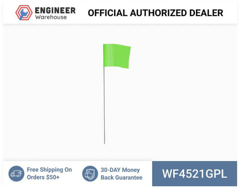 Smi-Carr - Wire Flag 4x5x21 1000 Green - WF4521GPL