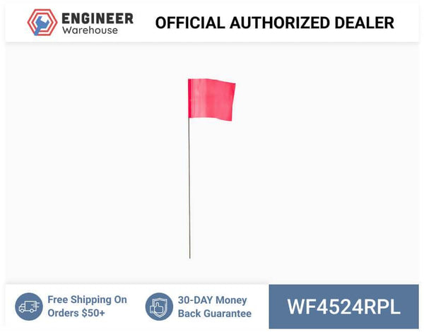 Smi-Carr - Wire Flag 4x5x24 1000 Red - WF4524RPL