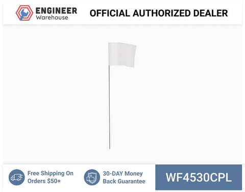 Smi-Carr - Wire Flag 4x5x30 1000 Clear - WF4530CPL