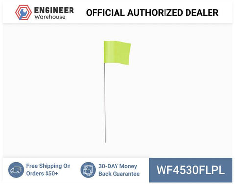 Smi-Carr - Wire Flag 4x5x30 1000 Flo Lime - WF4530FLPL