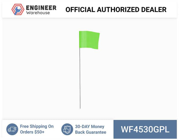 Smi-Carr - Wire Flag 4x5x30 1000 Green - WF4530GPL