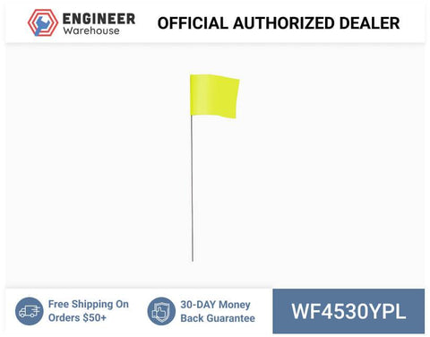 Smi-Carr - Wire Flag 4x5x30 1000 Yellow - WF4530YPL