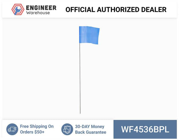Smi-Carr - Wire Flag 4x5x36 1000 Blue - WF4536BPL