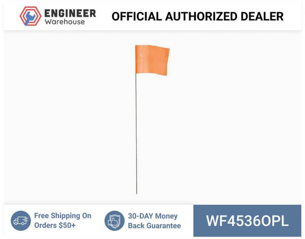 Smi-Carr - Wire Flag 4x5x36 1000 Orange - WF4536OPL
