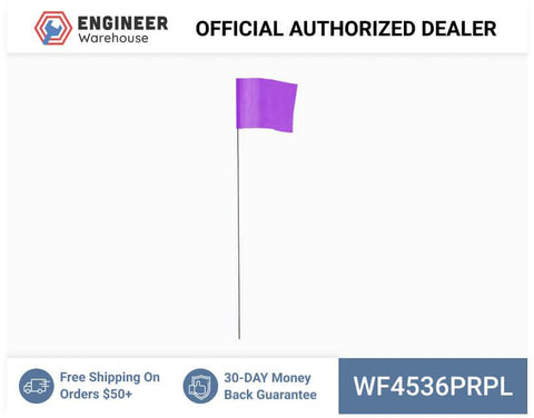 Smi-Carr - Wire Flag 4x5x36 1000 Purple - WF4536PRPL