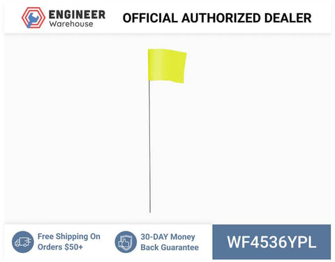 Smi-Carr - Wire Flag 4x5x36 1000 Yellow - WF4536YPL