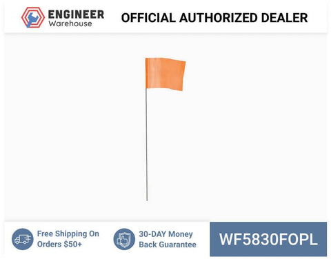 Smi-Carr - Wire Flag 5x8x30 1000 Flo Orange - WF5830FOPL