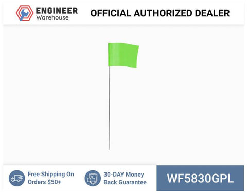 Smi-Carr - Wire Flag 5x8x30 1000 Green - WF5830GPL