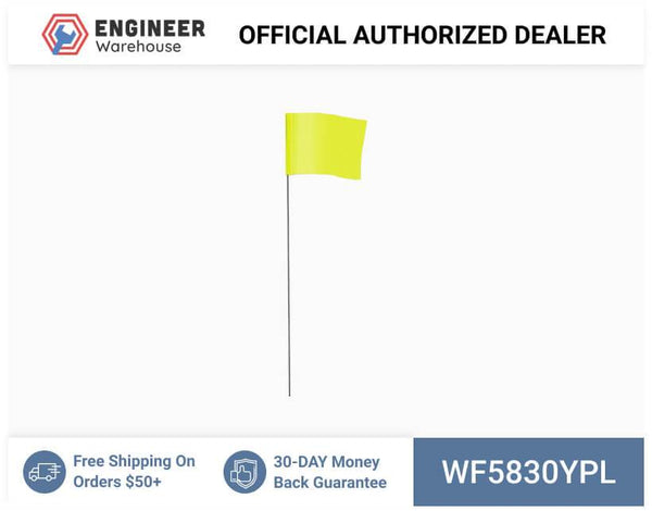 Smi-Carr - Wire Flag 5x8x30 1000 Yellow - WF5830YPL