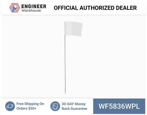 Smi-Carr - Wire Flag 5x8x36 1000 White - WF5836WPL