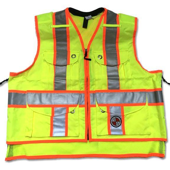 Safety Apparel X-Back Summer Vest Large (Power Yellow) - SVXY LARGE YELLOW