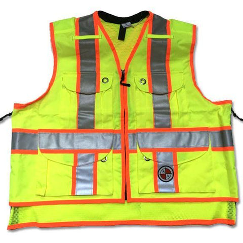 Safety Apparel X-Back Summer Vest Medium (Power Yellow) - SVXY MED YELLOW