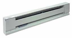 TPI 1000W 120V 48" Baseboard Heater w/ Steel Element (White) - E2910048SW
