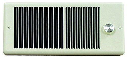 TPI 1000W 120V 4300 Series Low Profile Fan Forced Wall Heater - No Pole Thermostat- White w/ Box - E4310RPW