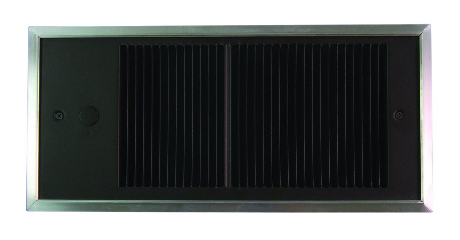 TPI 1000/750W 240/208V Low Profile Commercial Fan Forced Wall Heater with Wall Box, Double Pole Thermostat - HF4410T2RP