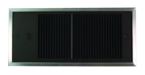 TPI 1000/750W 240/208V Low Profile Commercial Fan Forced Wall Heater with Wall Box, Double Pole Thermostat - HF4410T2RP