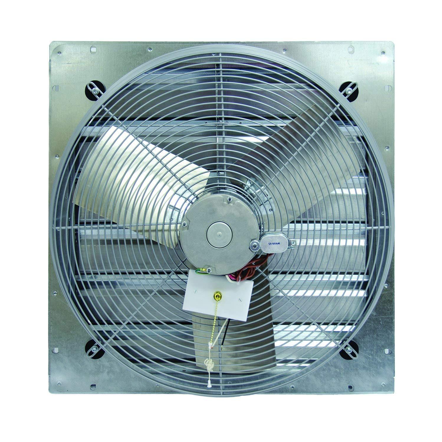 TPI 12" 3-Speed 1/12 HP Shutter Mounted Direct Drive Exhaust Fan - CE12DS