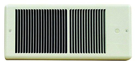 TPI 1500W 120V 4300 Series Low Profile Fan Forced Wall Heater - No Pole Thermostat- Ivory w/ Box - E4315RP