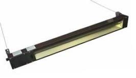 TPI 1500W 120V OCH Series Outdoor/Indoor Quartz Infrared Heater w/ Cordset (Brown) - OCH46120VCE