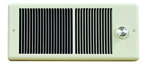 TPI 1500/1125W 240/208V 4300 Series Low Profile Fan Forced Wall Heater - 2 Pole Thermostat - White w/ Box - HF4315T2RPW