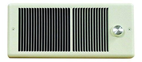 TPI 1500/1125W 240/208V 4300 Series Low Profile Fan Forced Wall Heater - 2 Pole Thermostat - White w/ Box - HF4315T2RPW