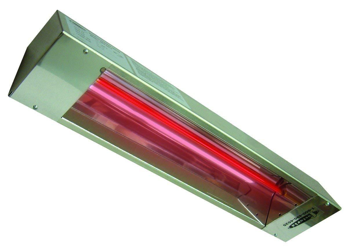 TPI 1600W 240V Series RPH Outdoor Rated Stainless Steel Electric Infrared Heater - RPH240A