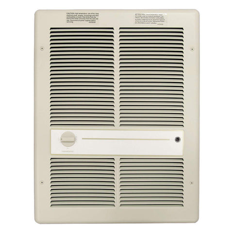 TPI 2000W 277V 3310 Series Fan Forced Wall Heater (Ivory) - Without Summer Fan Switch - 2 Pole Thermostat - G3314T2RP