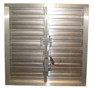 TPI 24" Motorized Supply Air Intake Shutter - CESM24