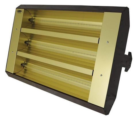 TPI 3-Lamp 4.8KW 480V 30 Symmetrical Mul-T-Mount Infrared Heater w/ Stainless Steel Housing - 22330THSS480V