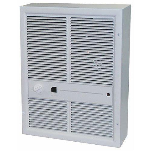 TPI 3000/2250W 240/208V 3310 Series Fan Forced Wall Heater (Ivory) - Without Summer Fan Switch - 1 Pole Thermostat - HF3315TRP