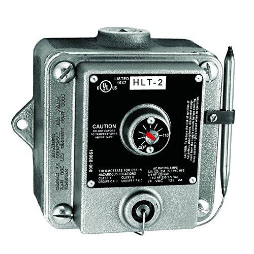 TPI 40-110 Degrees 22 Amp 125-277 VAC Aluminum Hazardous Location Single Pole Thermostat - HLT1