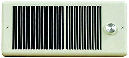TPI 750/562W 240/208V 4300 Series Low Profile Fan Forced Wall Heater - 2 Pole Thermostat - Ivory w/ Box - HF4375T2RP