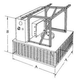 TPI Downflow Unit Heater Ceiling Mount Bracket 25-50KW Models - A1601