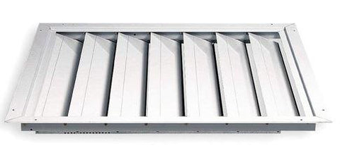 TPI Joist-Out Style Ceiling Shutters for 36" Fans - CS-19-W