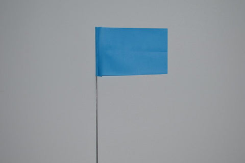 Trinity Tape Marking Flags - Blue Glo - 4"x 5" - 21" wire - 4521BG