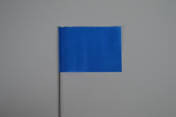 Trinity Tape Marking Flags - Blue - 4" x 5" - 30" wire - 4530B