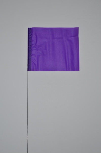 Trinity Tape Marking Flags - Purple - 4" x 5" - 30" wire - 4530PP