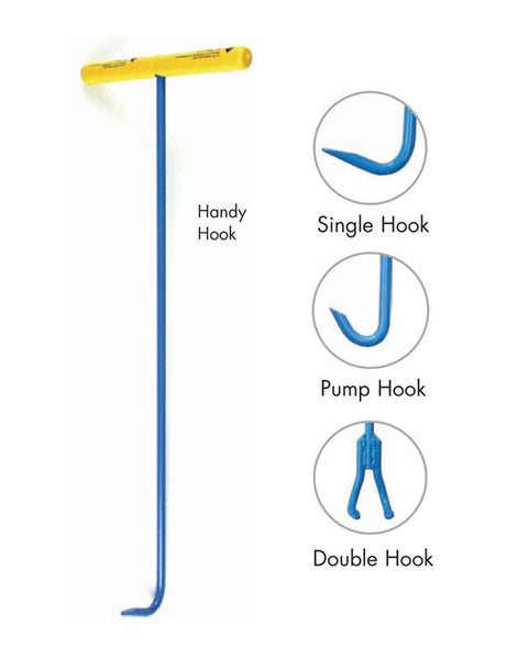 T&T Tools 36" 1/2" Heavy-Duty Steel Handy Hook (Single End) - HH36S
