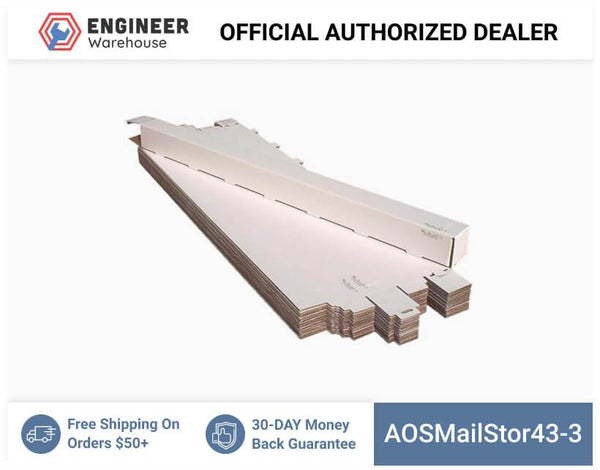 AOS 3" x 3" x 43" Self-Locking Mailer and Storage Tube - MailStor43-3