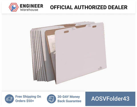 AOS 30" x 42" V/Folder Vertical Flat Storage - 8 Pcs - VFolder43