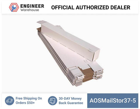 AOS 5" x 5" x 37" Self-Locking Mailer and Storage Tube - MailStor37-5