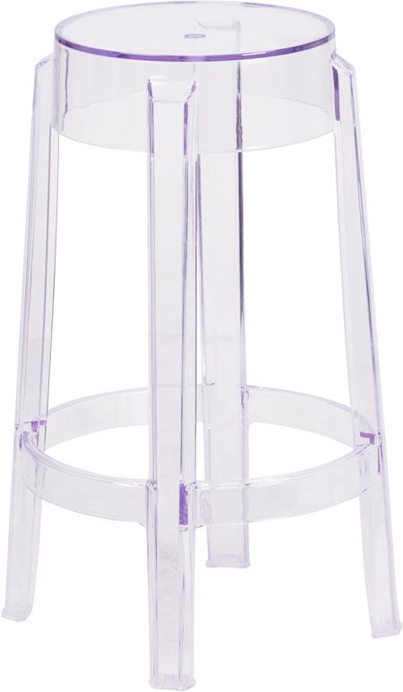 Flash Furniture 25.75'' High Transparent Counter Height Stool - FH-118-APC1-GG