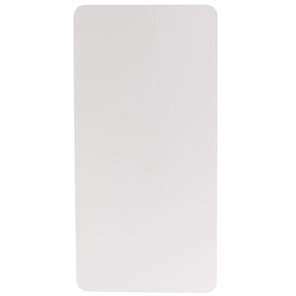 Flash Furniture 30''W x 60''L Granite White Plastic Folding Table - RB-3060-GG