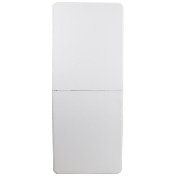 Flash Furniture 30''W x 72''L Bi-Fold Granite White Plastic Folding Table - RB-3072FH-GG