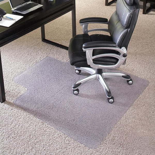 Flash Furniture 36'' x 48'' Big & Tall 400 lb. Capacity Carpet Chair Mat with Lip - MAT-124086-GG