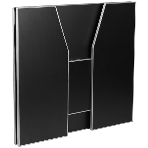 Flash Furniture 4' Black Laminate Foldable Bar - XA-BAR-48-BK-GG