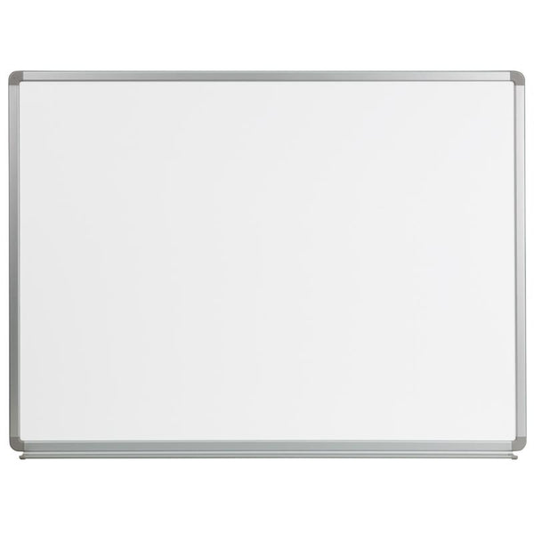 Flash Furniture 4' W x 3' H Magnetic Marker Board - YU-90X120-WHITE-GG