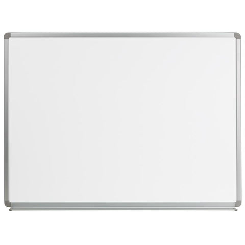 Flash Furniture 4' W x 3' H Magnetic Marker Board - YU-90X120-WHITE-GG