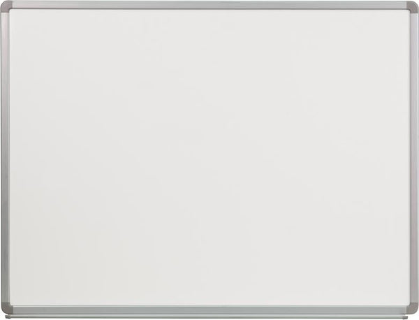 Flash Furniture 4' W x 3' H Porcelain Magnetic Marker Board - YU-90X120-POR-GG