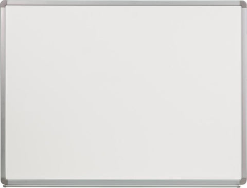 Flash Furniture 4' W x 3' H Porcelain Magnetic Marker Board - YU-90X120-POR-GG